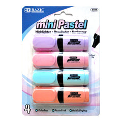 MARCATEXTO PASTEL SURTIDO 4 PZ 2322 BAZIC MNK
