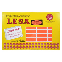 ETIQUETA CONTINUA #06 ROJO LESA