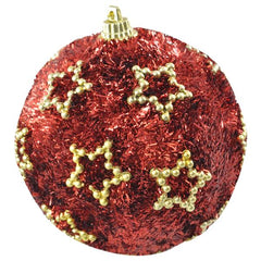 ESFERA 80 MM NAVIDAD HT-A09271 ROJO BRIDGECO