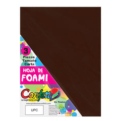 FOAMY CARTA 3 PZ CAFE OSCURO NAEN MNK