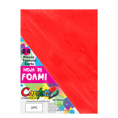 FOAMY CARTA 24 PZ ROJO NAEN MNK