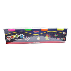 PLASTILINA BOTE 120 GR NEON BACO-DOH 4 PZ BACO