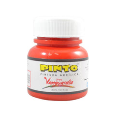 PINTURA ACRILICA 30 ML ROJO 722 PINTO DISTRIBUIDORA