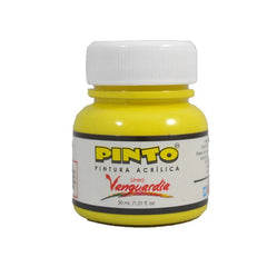 PINTURA ACRILICA 30 ML AMARILLO LIMON 711 PINTO DISTRIBUIDORA