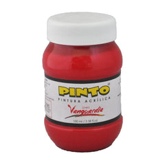 PINTURA ACRILICA 100 ML ROJO NAVIDAD 724 PINTO DISTRUIDORA