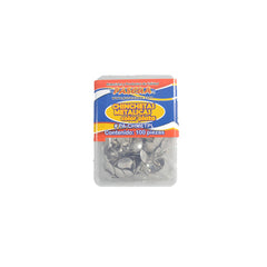 CHINCHETA METALICA PLATA C/100 PZS PASCUA