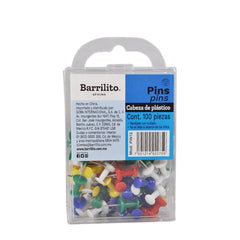 PUSH PINS 100 PZ PIN13 GOBA BARRILITO
