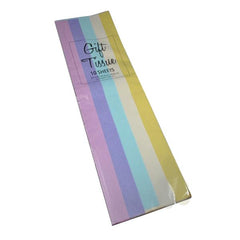PAPEL CHINA PASTEL SURTIDO 10 PZ MNK