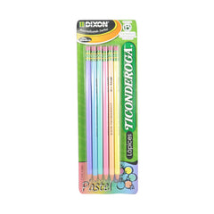 LAPIZ # 2 TICONDEROGA PASTEL 6 PZ 52298 DIXON MNK