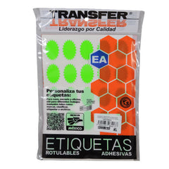 ETIQUETA PARA OFERTAS VERDE 175 PZ TRANSFER
