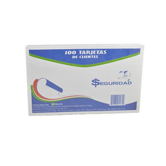 TARJETA CONTROL CLIENTES 100 HJ 1072 MAYCO