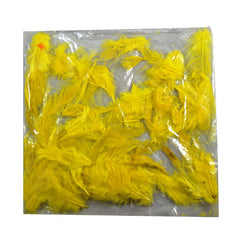 PLUMA DE POLLO PAQ AMARILLO CANARIO SOCIAL