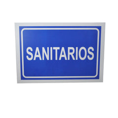 LETRERO ACRILICO 23X33 SANITARIOS LETREROS