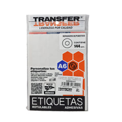 REFUERZO PARA HOJA TRANSPARENTE 144 PZ TRANSFER