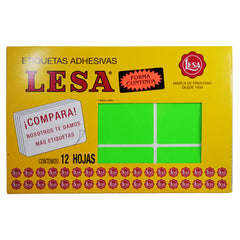 ETIQUETA CONTINUA #13 VERDE LESA