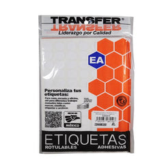 ETIQUETA BASICA CONTINUA # 11 BLANCA TRANSFER