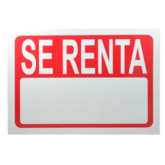 LETRERO ACRILICO 23X33 SE RENTA LETREROS