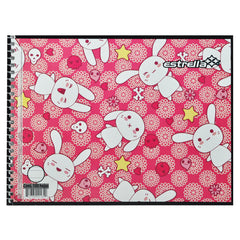 CUADERNO ITALIANO ESPIRAL BASICO 100 HJ DOBLE RAYA ESTRELLA MNK