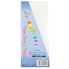 PAPEL CHINA NORMAL BLANCO 5 PZ MNK
