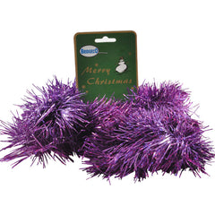 ESCARCHA 10 CM NAVIDAD HT-A80498 6 MORADO 2 MT BRIDGECO