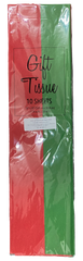 PAPEL CHINA ROJO Y VERDE 10 PZ MNK