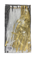 MOTITAS PAPEL CHINA BLANCO/ORO VM FIESTA