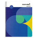 CUADERNO PROFESIONAL ESPIRAL 100 HJ MIXTO ESTRELLA MNK