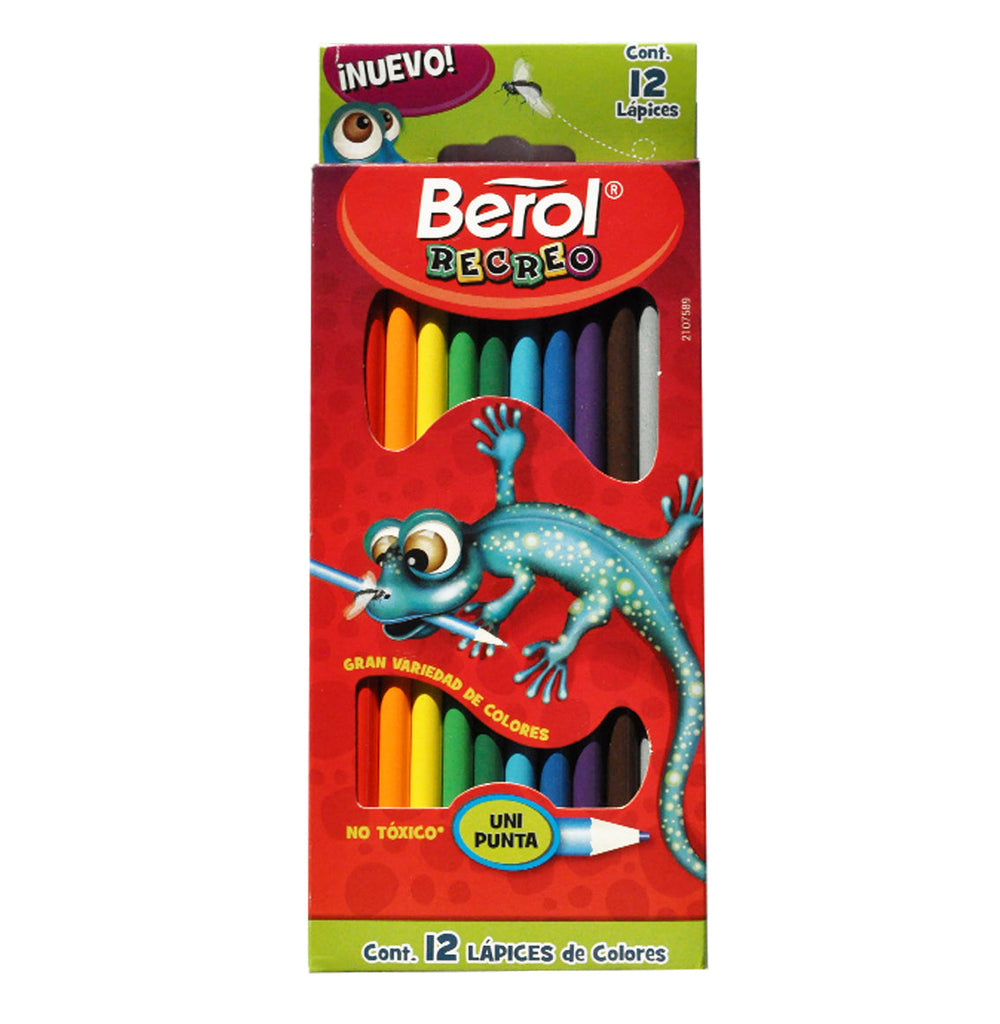 COLORES MADERA RECREO LARGOS 12 PZ NEWELL BEROL MNK