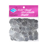 CONFETTI CIRCULO METALICO PLATA NATURAL