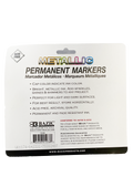 MARCADOR PERMANENTE METALICO 6 PZ 1236 BAZIC
