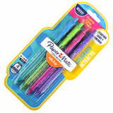 PLUMA RETRACTIL KILOMETRICO COLORES SURTIDOS 4 PZ FINO NEWELL BEROL MNK