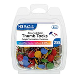 CHINCHETAS COLORES 200 PZ 231 BAZIC