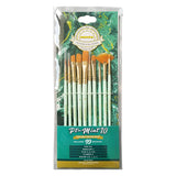 PINCEL 10 PZ DORADO SURTIDO PT- MINT-10 PINTO DISTRIBUIDORA
