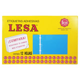 ETIQUETA NO CONTINUA #20 AZUL LESA