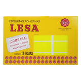 ETIQUETA NO CONTINUA #24 AMARILLO LESA