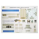 MAQUETA LABORATORIO CLINICO/FARMACIA 3 PZ RAF