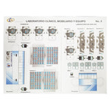 MAQUETA LABORATORIO CLINICO/FARMACIA 3 PZ RAF