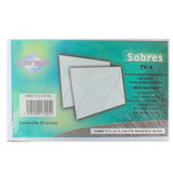 SOBRE VISITA BLANCO #4 50 PZ 6.7 X 10.8 CANSA
