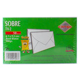 SOBRE VISITA BLANCO #2 50 PZ 6.1X9 CANSA