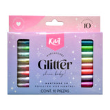 MARCADOR GLITTER KIUT 10 PZ NORMA MNK