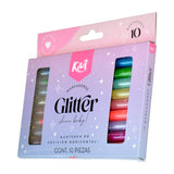 MARCADOR GLITTER KIUT 10 PZ NORMA MNK