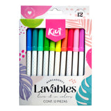 MARCADOR LAVABLES KIUT 12 PZ NORMA MNK