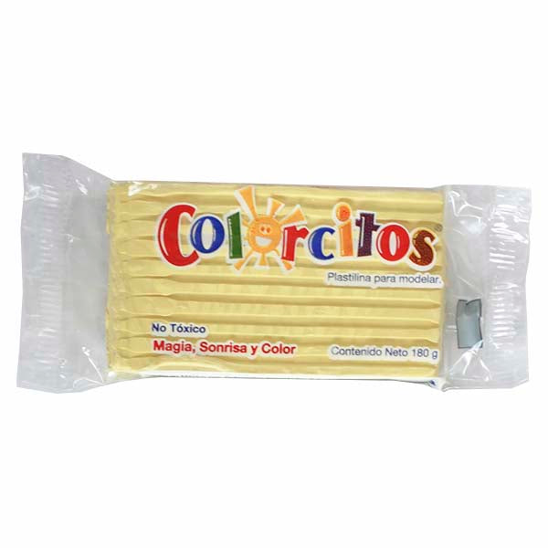 PLASTILINA BARRA COLORCITOS 180 GR AMARILLO PASTEL COLORIM MNK