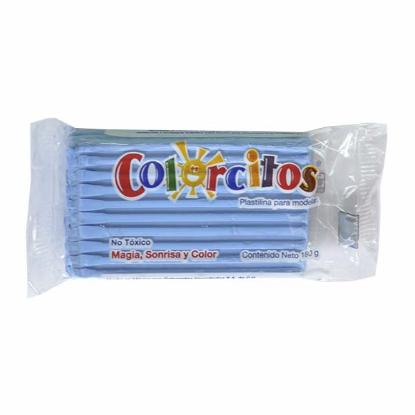 PLASTILINA BARRA COLORCITOS 180 GR AZUL PASTEL COLORIM MNK