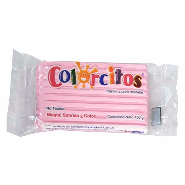 PLASTILINA BARRA COLORCITOS 180 GR ROSA PASTEL COLORIM MNK