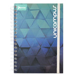 CUADERNO DOBLE ARGOLLA DURA BOOK UNICAMPUS METALICO 160 HJ C7  NORMA MNK