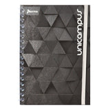 CUADERNO DOBLE ARGOLLA DURA BOOK UNICAMPUS METALICO 160 HJ C7  NORMA MNK