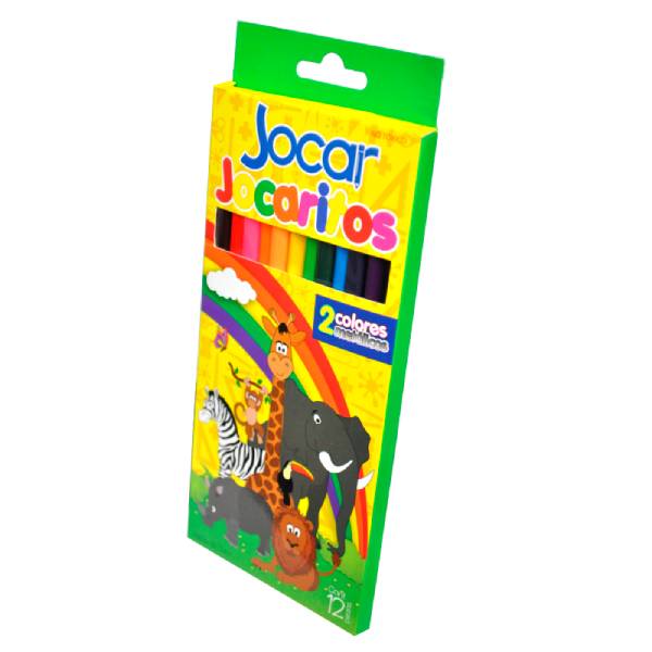 COLORES MADERA JOCARITOS LARGOS TRIANGULAR 12 PZ 4 MM JOCAR MNK