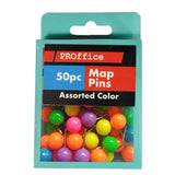 PUSH PIN FORMAS BOLITAS COLORES 50 PZ 4 SEASONS