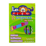 CRAYON JUMBO 6 PZ LEONCITO CONEXION CARIBE MNK